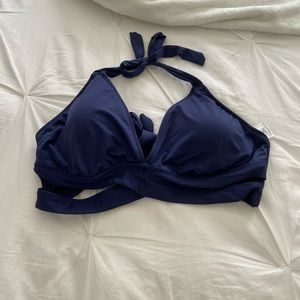 navy bikini top